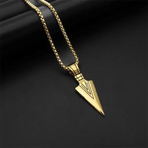 Arrowhead Pendent with Chain – Gold Edition