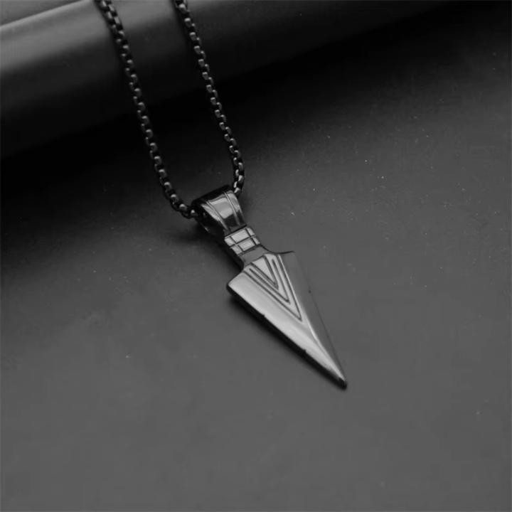 Arrowhead Pendent with Chain – Black Edition