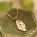 One Leaf Necklace Color Guaranteed