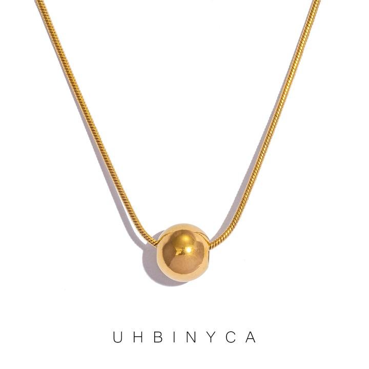 Round Bead Pendant Necklace For Party Jewelry Gift