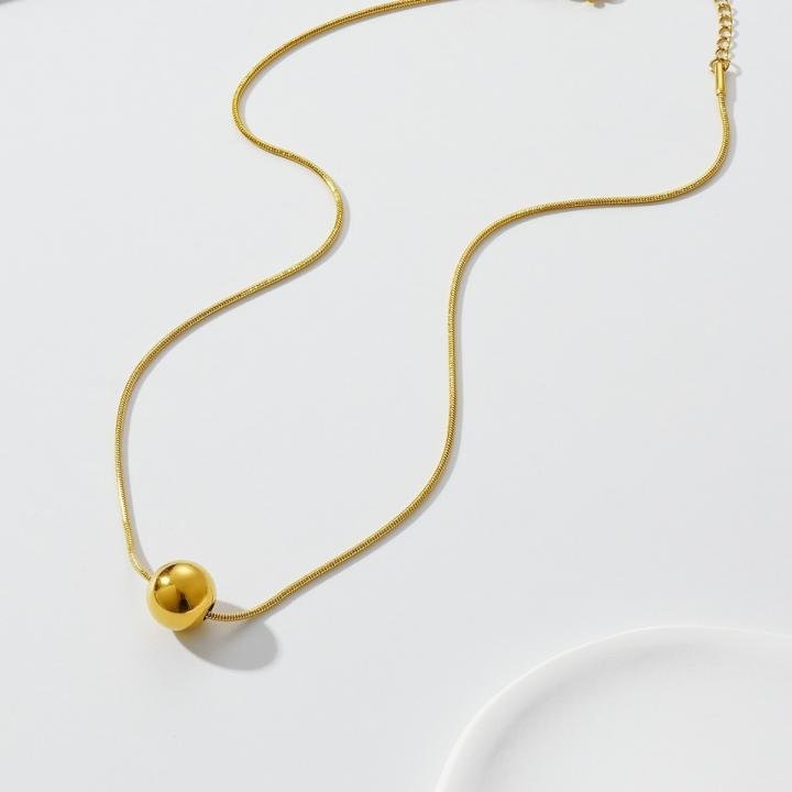 Round Bead Pendant Necklace For Party Jewelry Gift