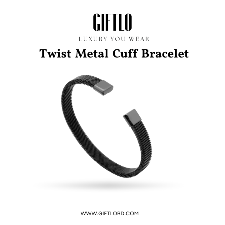 Cuban Wristband – Black Vintage Edition | Giftlo Exclusive