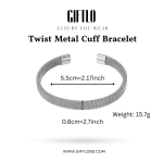 Cuban Wristband – Silver Vintage Edition | Giftlo Exclusive