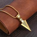Arrowhead Pendent with Chain – Gold Edition