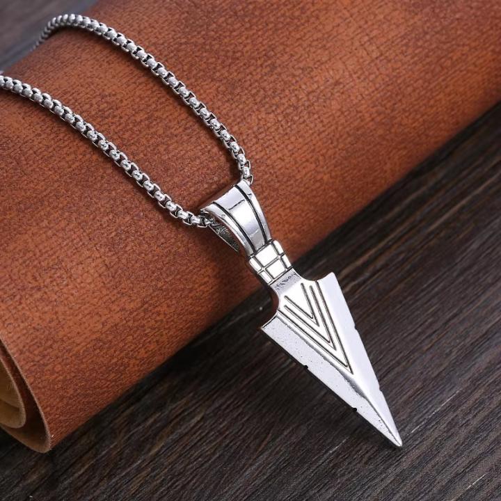 Arrowhead Pendent with Chain – Silver Edition