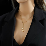 Roman Zircon Pendant Necklace