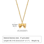 GleamBow Gold Necklace