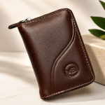 Mini Card Holder Wallet - Coffee Color